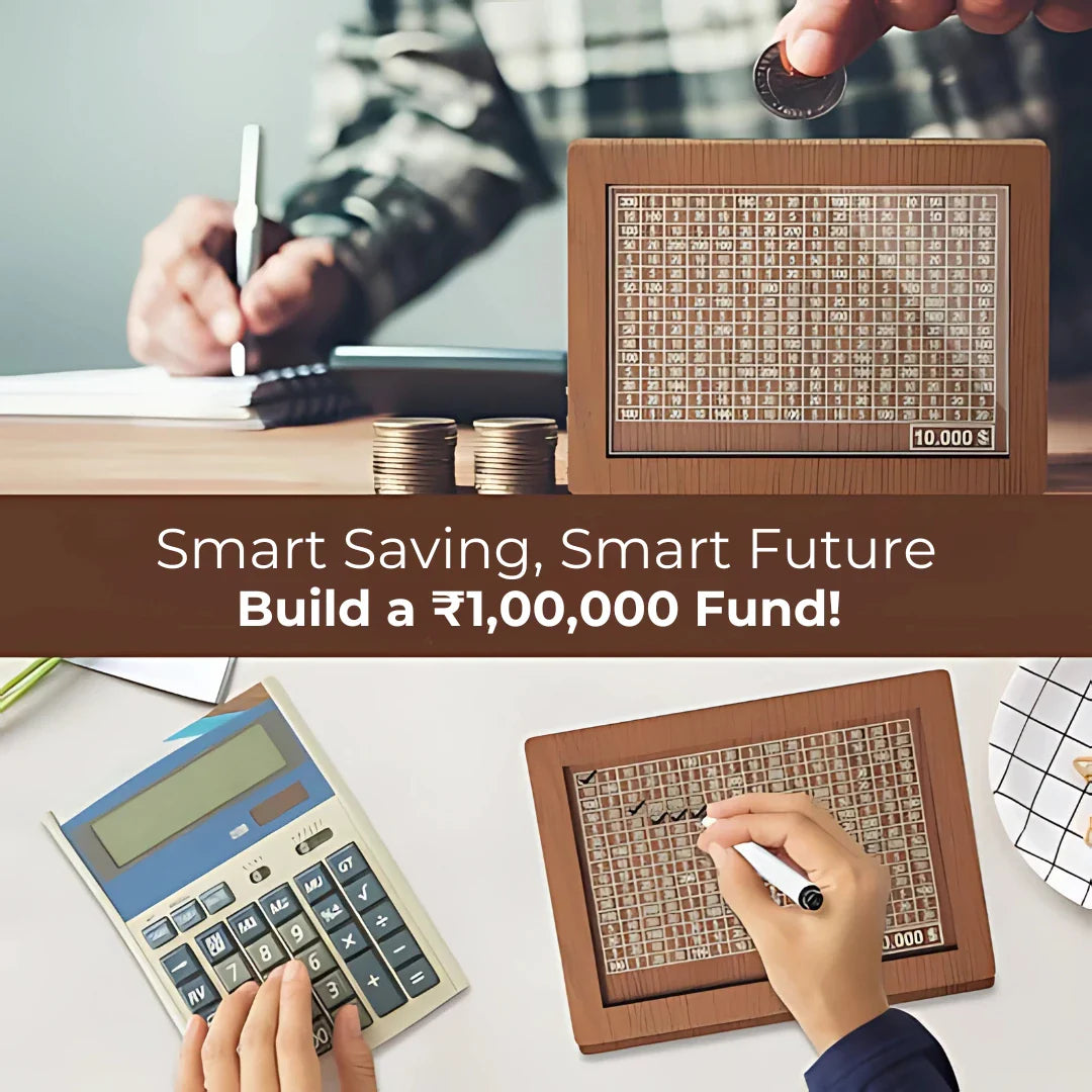 EliteVault Money Saving Challenge Wooden piggy bank - Customized With Name & Photo (Prepaid Orders Only)