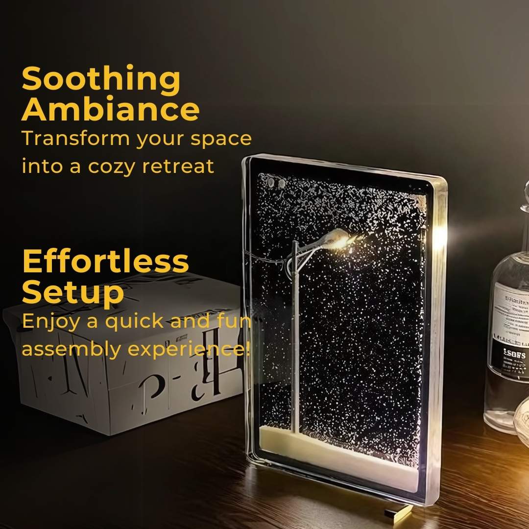 Winter Glow Snow fall lamp