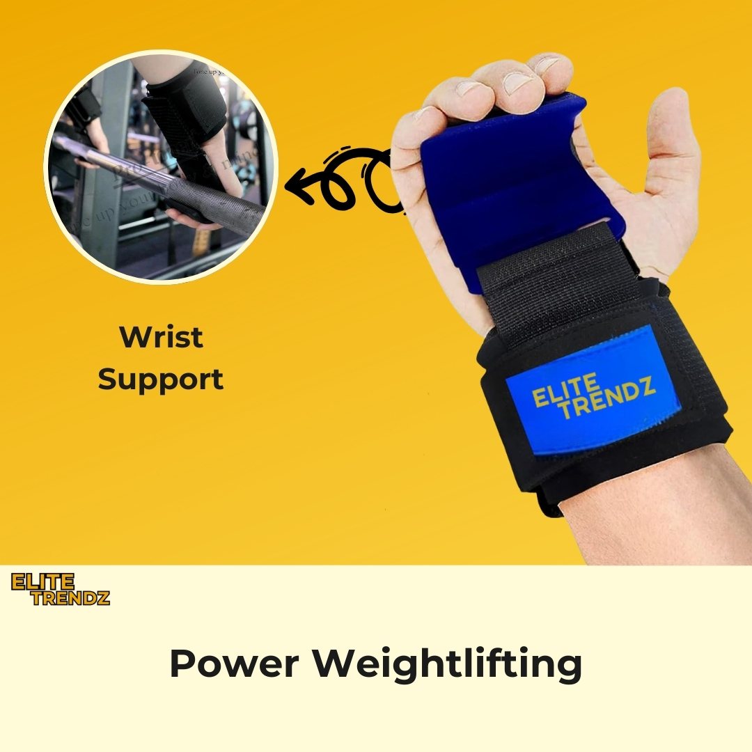 ELITEPRO™ MUSCLE GAINER SUPPORT LIFTING HOOK GLOVE STRAPS
