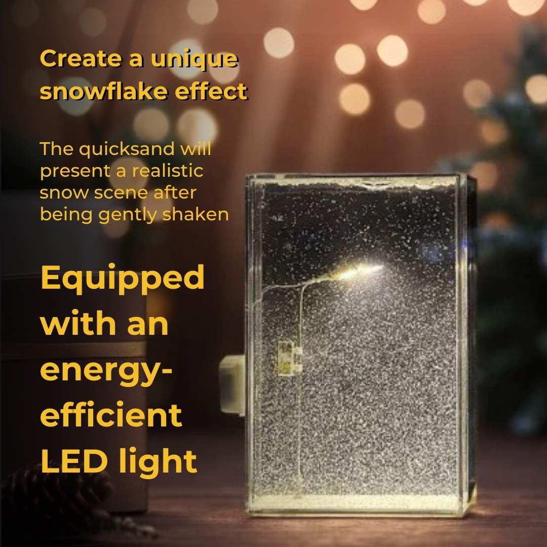 Winter Glow Snow fall lamp
