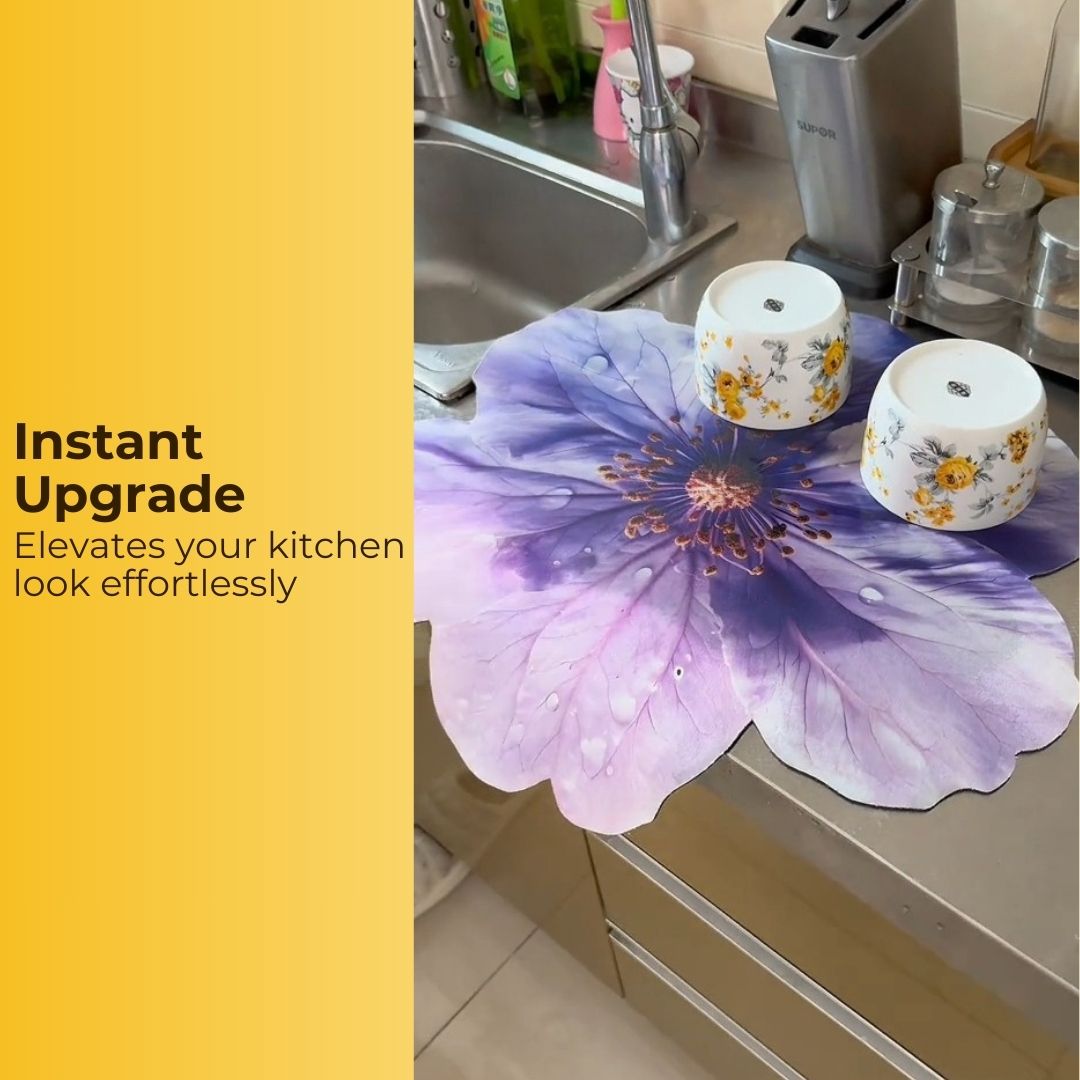 Flower Lily Table Countertop Mats