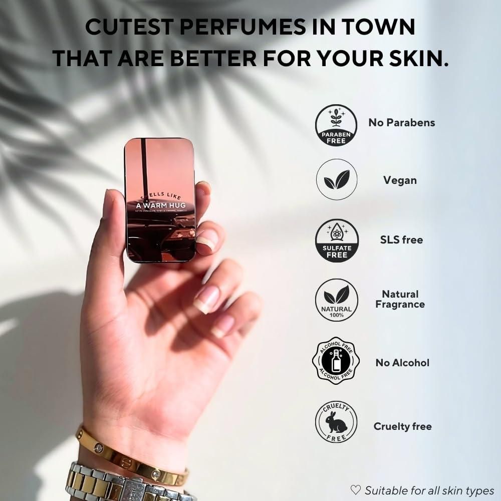 ELITEPRO™ Smells Like a Warm Hug Solid Perfume - Choco Fragrance | 22 Hour Long Lasting | Best Perfume Option For Winter Season