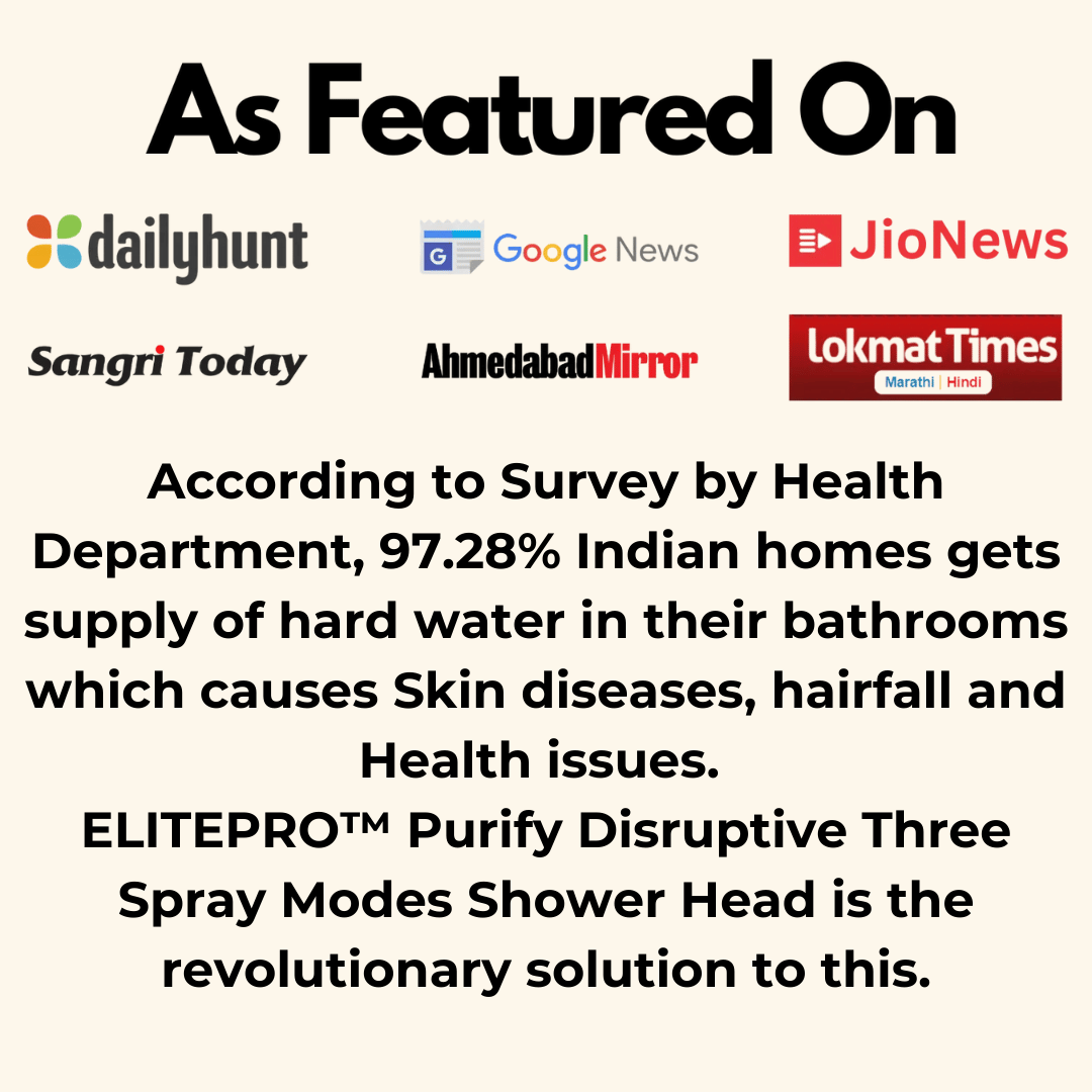 ELITEPRO™ Purify Disruptive Three Spray Modes Shower Head: Remove Water Impurities For Better Hair, Health & Skin- FITS INTO ALL SHOWERS