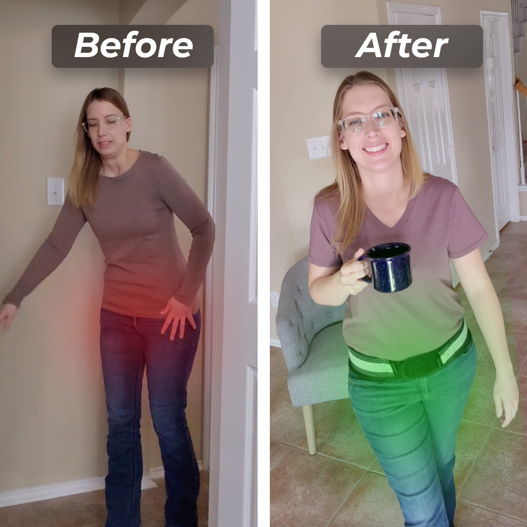 ELITEPRO™ Flexi Pain Relief Back Belt - Relieves Lower Back Pain, Sciatica pain, Improves Posture, Improves Sleep : Medically Approved ✅