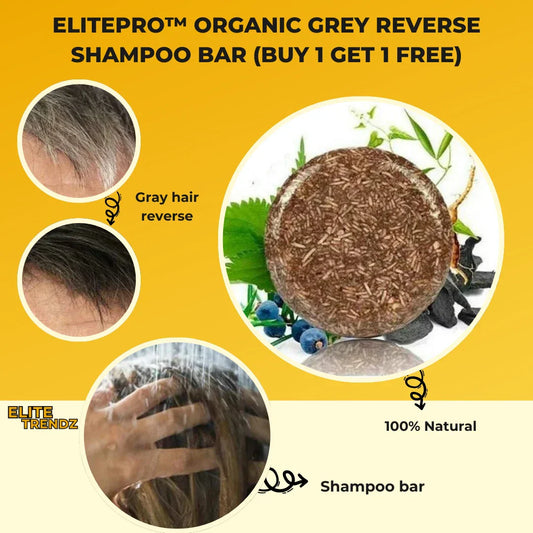 ELITEPRO™ Organic Herbal Grey Reverse Shampoo Bar (Buy 1 Get 1 Free)