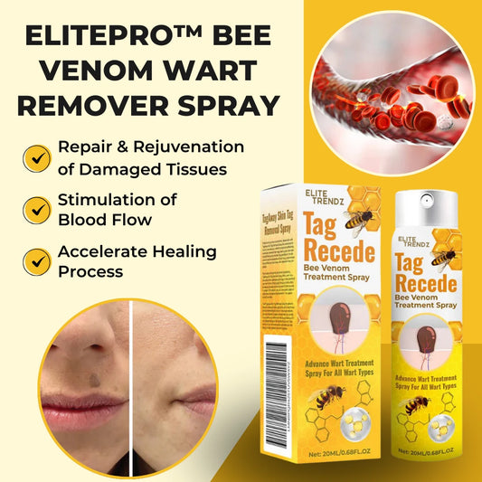 ELITEPRO™ Bee Venom Tag Remover Spray - 30ml : Eliminate Warts & Skin Tags Naturally in Just 1-2 Weeks! 🐝