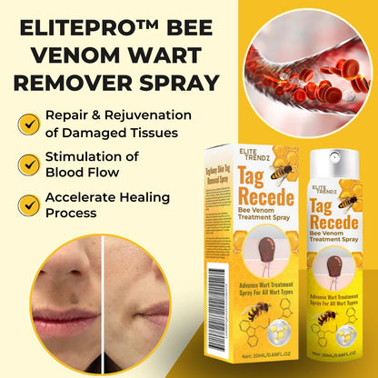 Pack of 2 ELITEPRO™ Bee Venom Tag Remover Spray - 30ml : Eliminate Warts & Skin Tags Naturally in Just 1-2 Weeks! 🐝