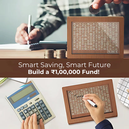 EliteVault Money Saving Challenge Wooden piggy bank - Customized With Name & Photo (Prepaid Orders Only)