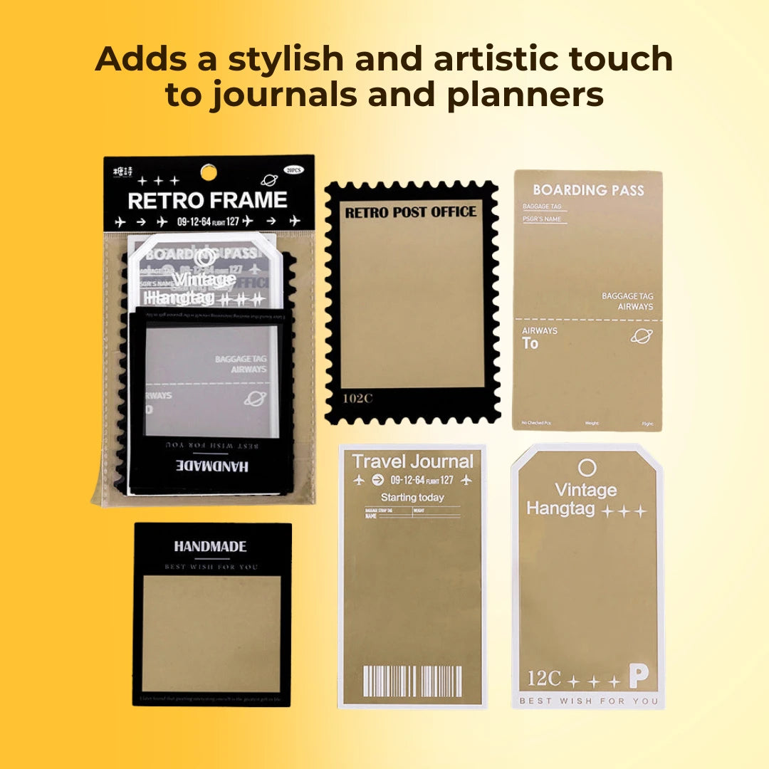 Bloom Frame Stickers Flower Bookmarks