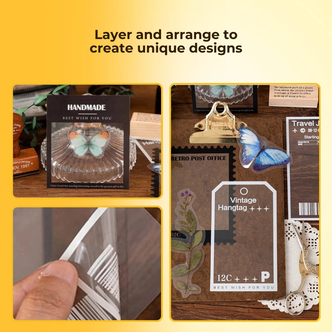 Bloom Frame Stickers Flower Bookmarks