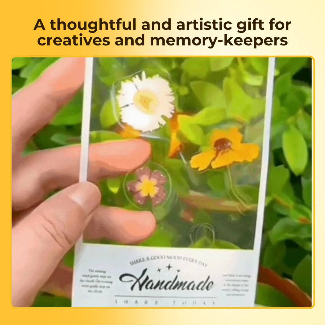 Bloom Frame Stickers Flower Bookmarks