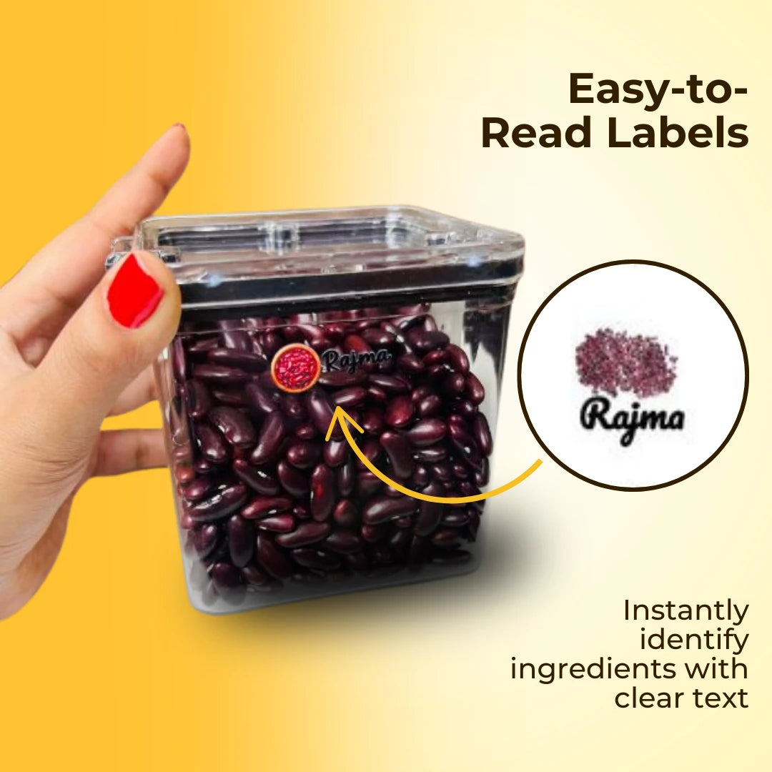 3D Kitchen Label Stickers