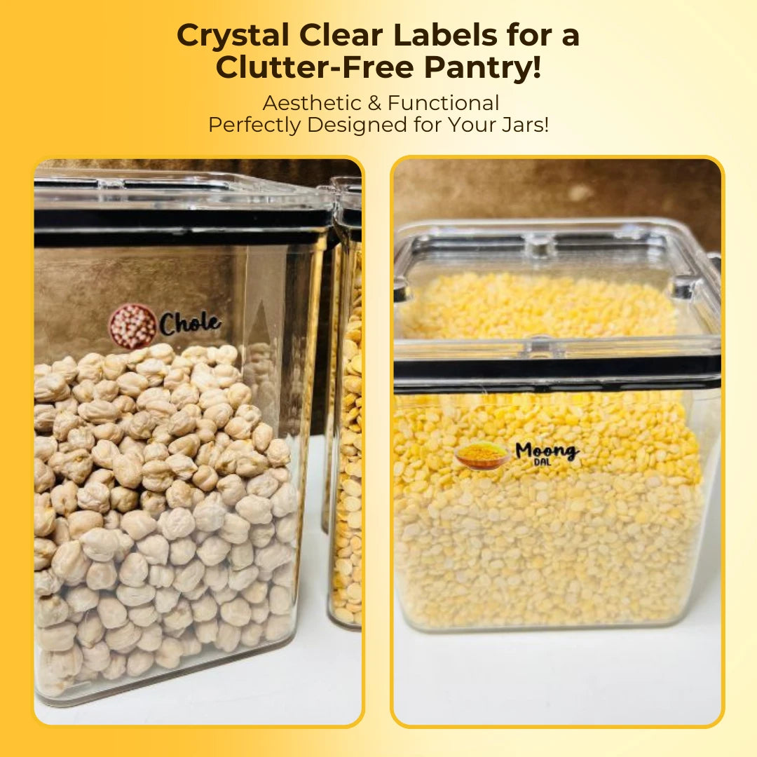 3D Kitchen Label Stickers