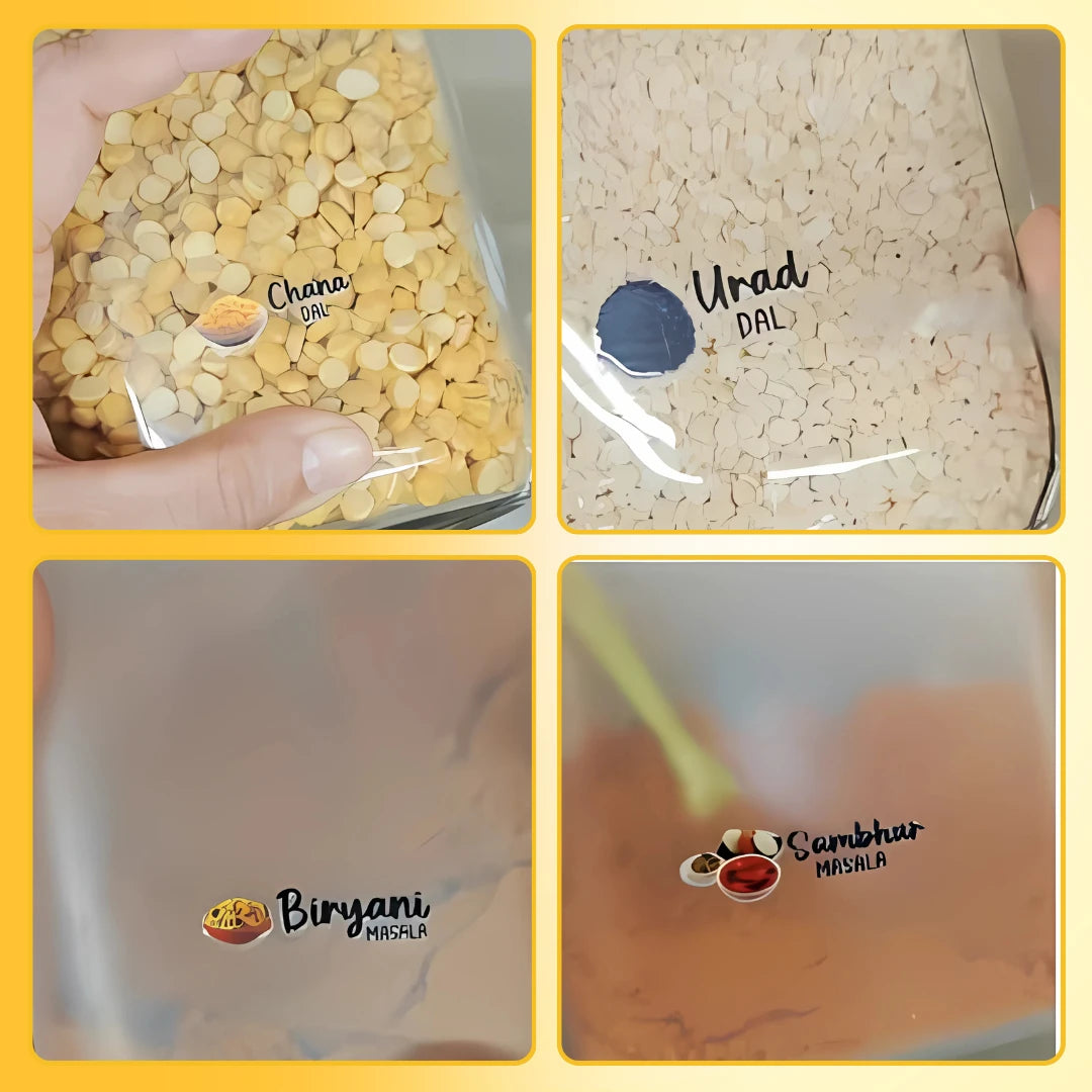 3D Kitchen Label Stickers