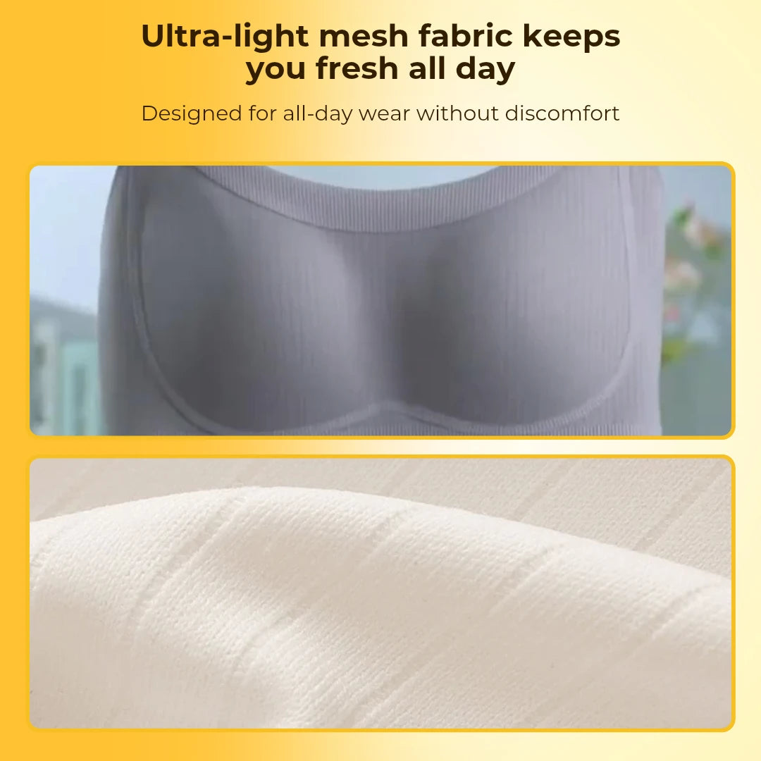 All in One Bra - Seamless, Anti-sagging & Visually Slimming - Pack OF 3 (Black,Grey & Beige Colors)