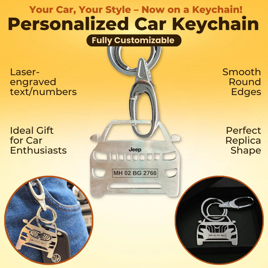 Car Personalized Car Keychain