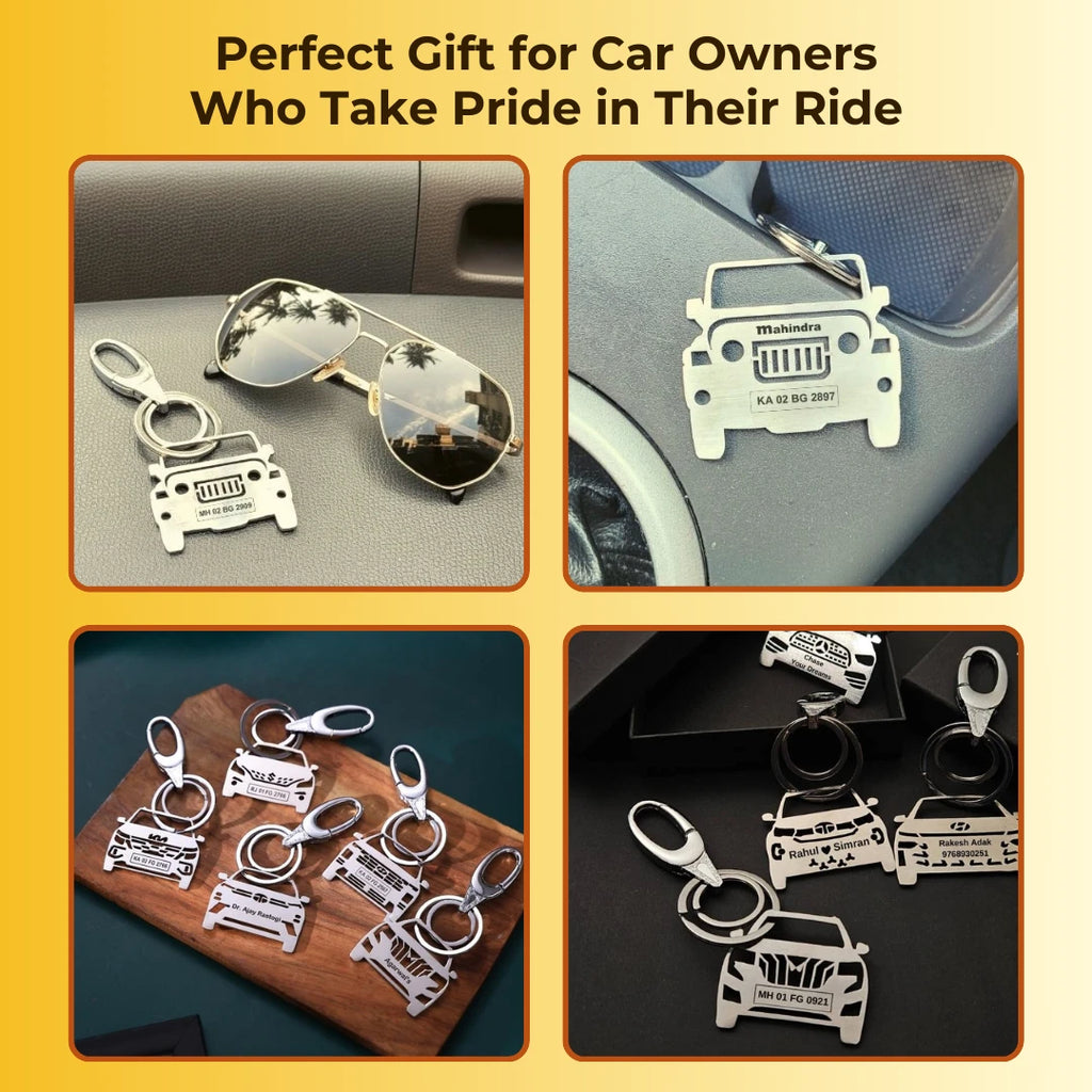 Car Personalized Car Keychain