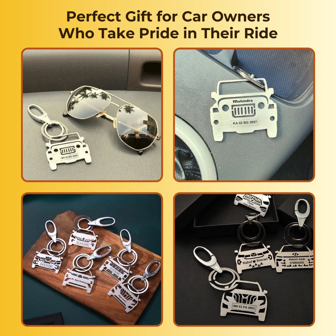 Car Personalized Car Keychain