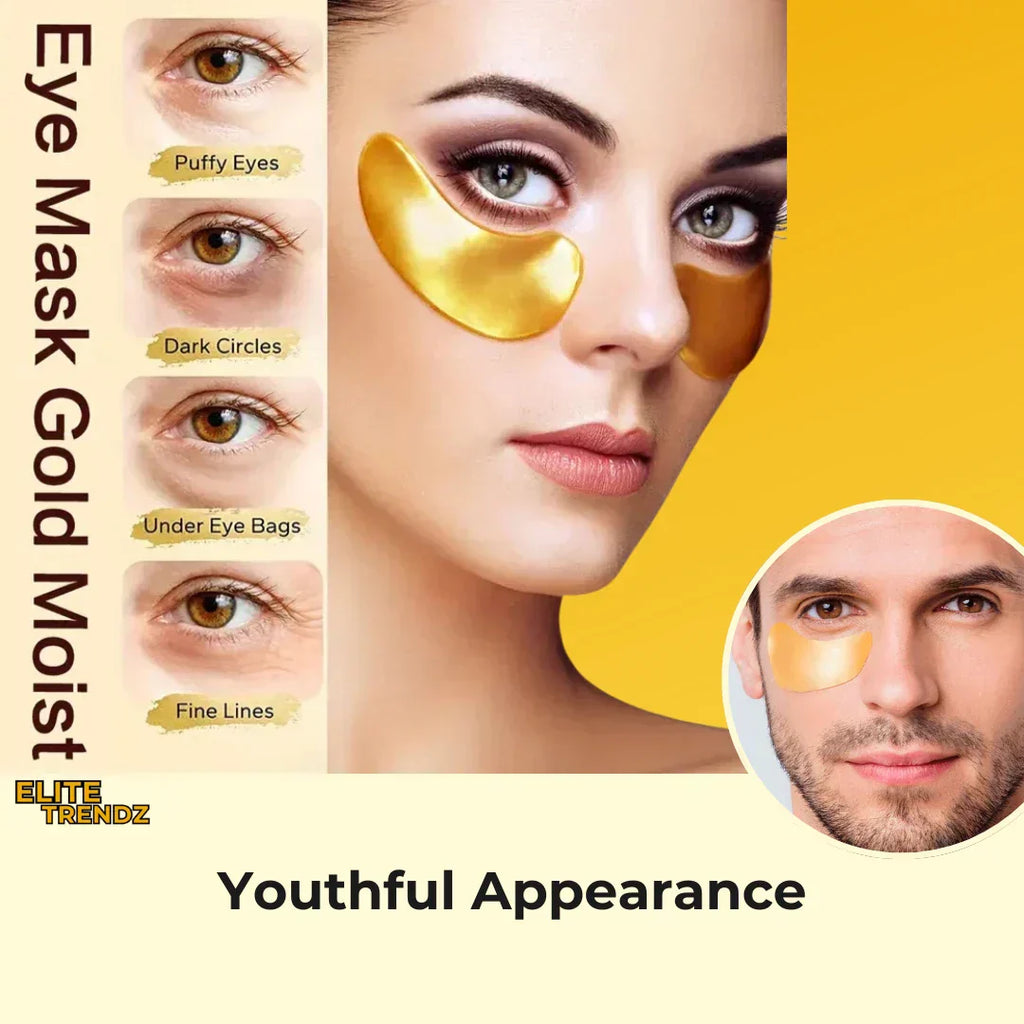 ELITEPRO™ 24K CARAT GOLD GEL UNDER EYE PATCHES (Pack Of 5)