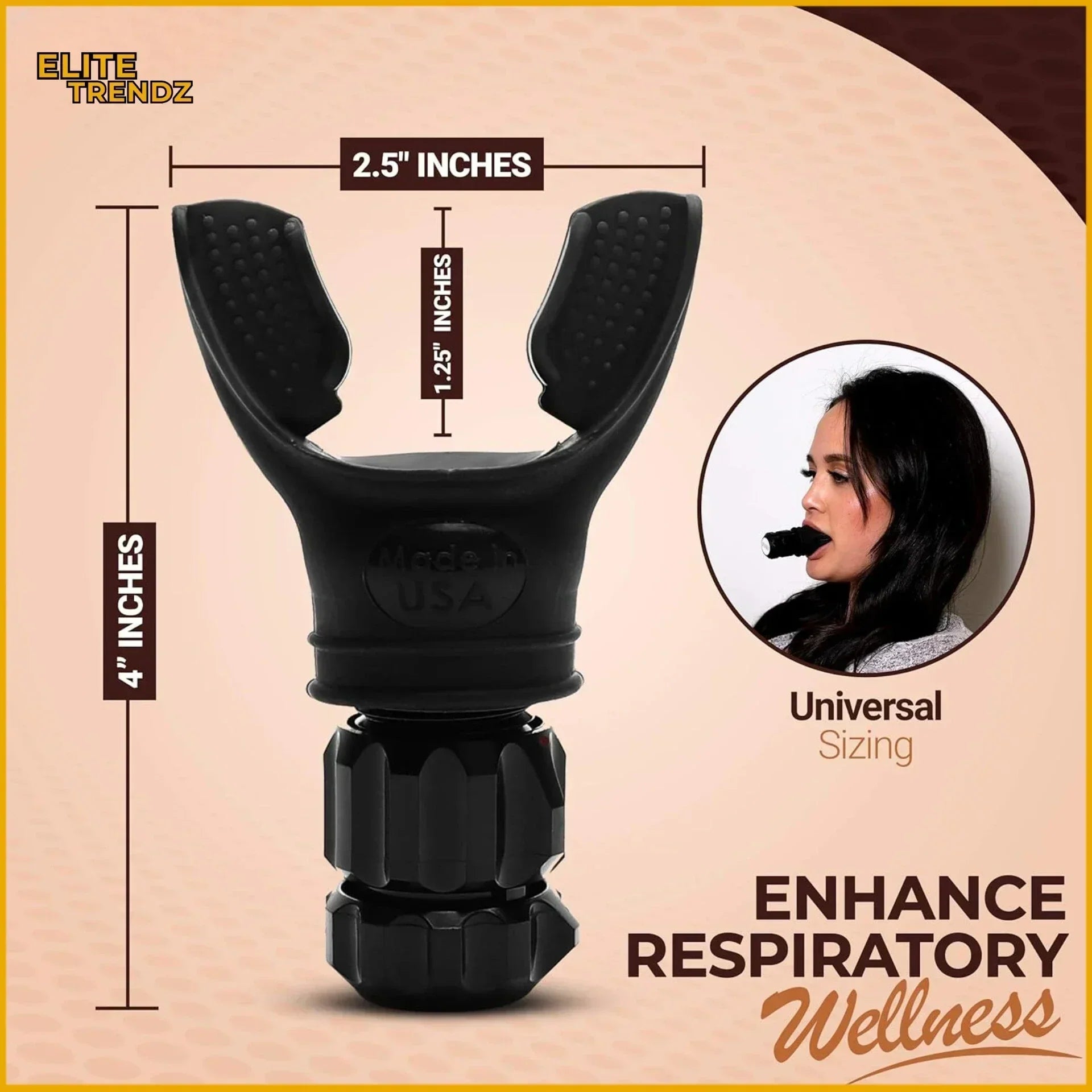 ELITEPRO™ OXYBOOST RESPIRATORY BREATHING LUNG TRAINER EXERCISER