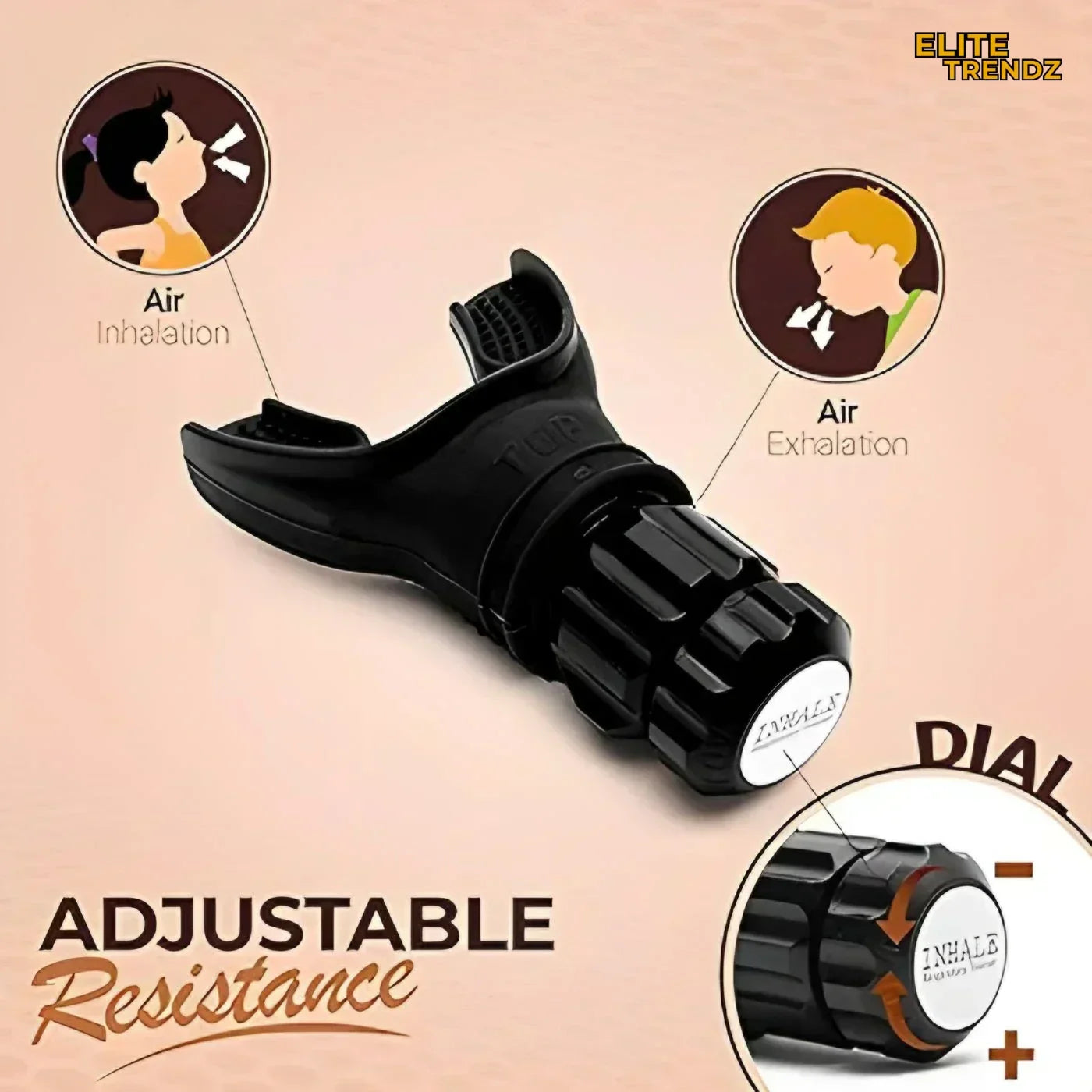 ELITEPRO™ OXYBOOST RESPIRATORY BREATHING LUNG TRAINER EXERCISER