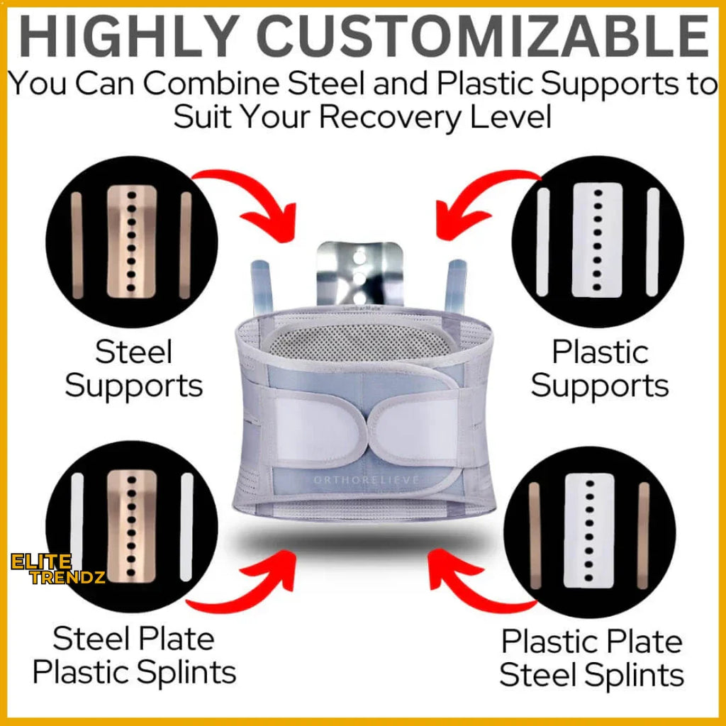 ELITEPRO™ LOWER BACK LUMBAR SUPPORT BELT