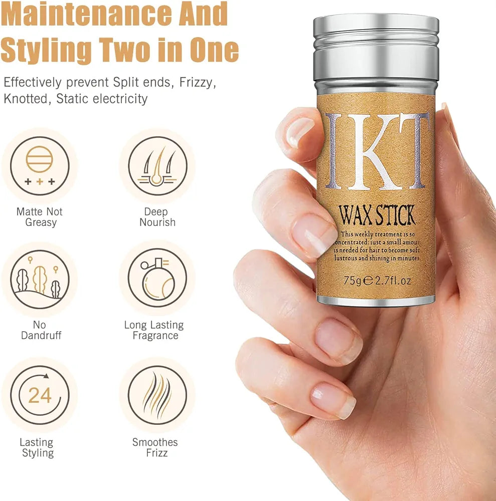 ELITEPRO™ HAIR WAX STICK : Styling Frizz Fixed Fluffy Hair For Children Men and Women Styling Wax Edge Control