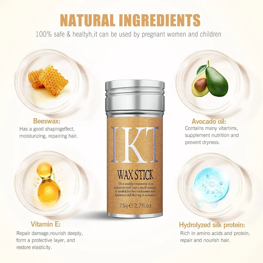 ELITEPRO™ HAIR WAX STICK : Styling Frizz Fixed Fluffy Hair For Children Men and Women Styling Wax Edge Control