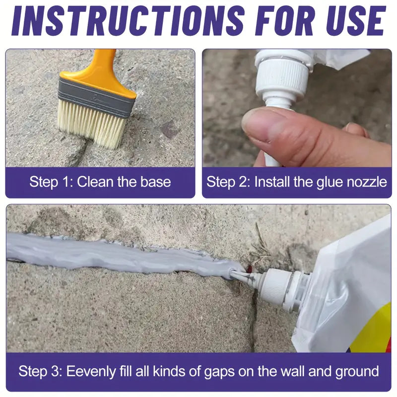 ELITEPRO™ Concrete Shield Crack Repair Sealant- Crack-Free Concrete,!