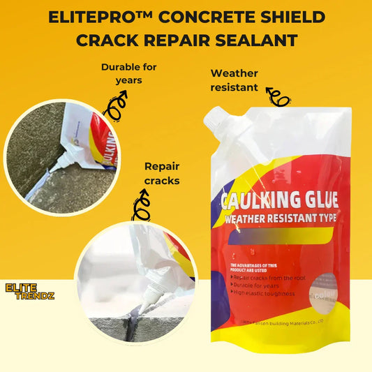 ELITEPRO™ Concrete Shield Crack Repair Sealant- Crack-Free Concrete,!