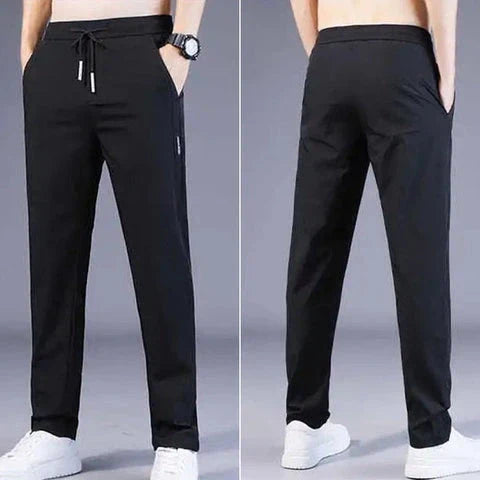 ELITEPRO™ COMBO OF 2 REGULAR FIT WATERPROOF LYCRA TRACK PANT WITH TWO SIDE POCKETS (BLACK & GREY) - WHOLESALE RATE