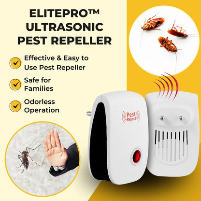 ELITEPRO Ultrasonic Pest & Insect Repeller- For Mosquito, Rats, Cockroaches, etc.