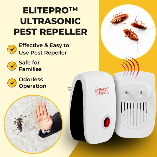 ELITEPRO Ultrasonic Pest & Insect Repeller- For Mosquito, Rats, Cockroaches, etc.