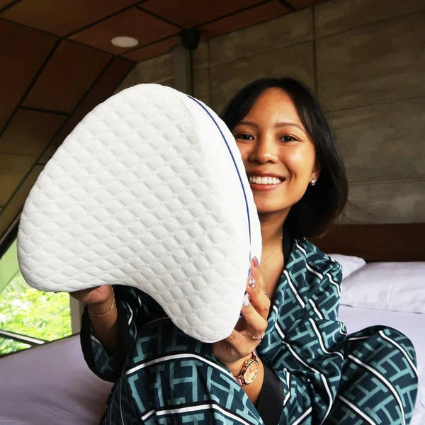 ELITEPRO™ Knee Pillow for Side Sleep, Ortho Comfort Knee Pillow For Pain Relief: NECK PAIN, BACK PAIN, JOINT PAIN, KNEE PAIN & LEG PAIN