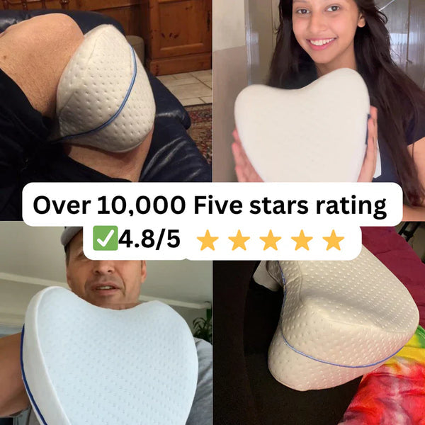 ELITEPRO™ Knee Pillow for Side Sleep, Ortho Comfort Knee Pillow For Pain Relief: NECK PAIN, BACK PAIN, JOINT PAIN, KNEE PAIN & LEG PAIN