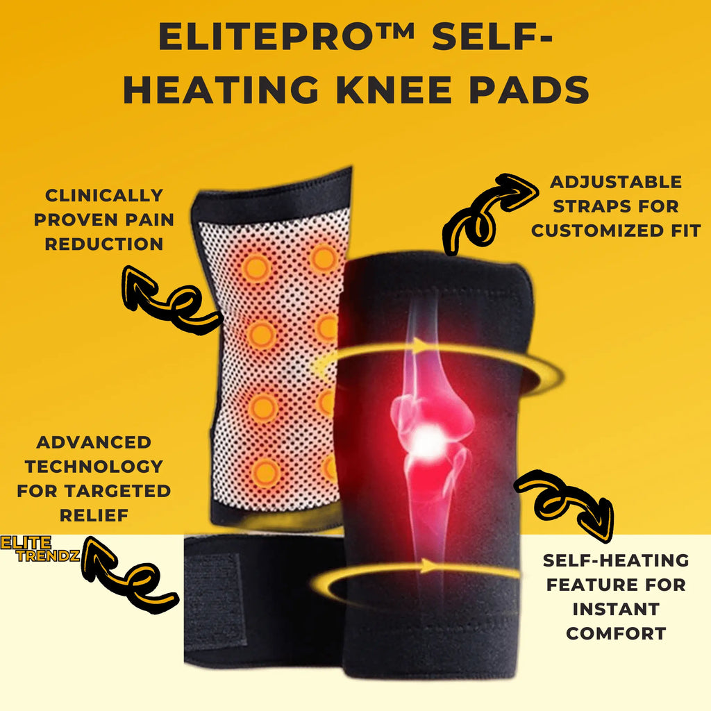 ELITEPRO™ SELF-HEATING KNEE PADS PAIR - GET RELIEF FROM KNEE PAIN IN 10 DAYS