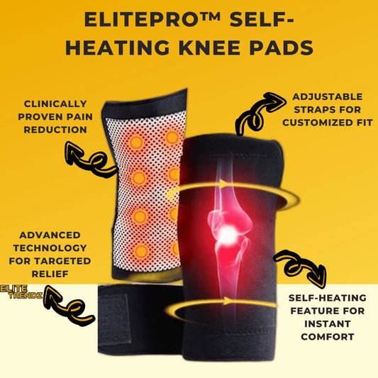 ELITEPRO™ SELF-HEATING KNEE PADS PAIR - GET RELIEF FROM KNEE PAIN IN 10 DAYS