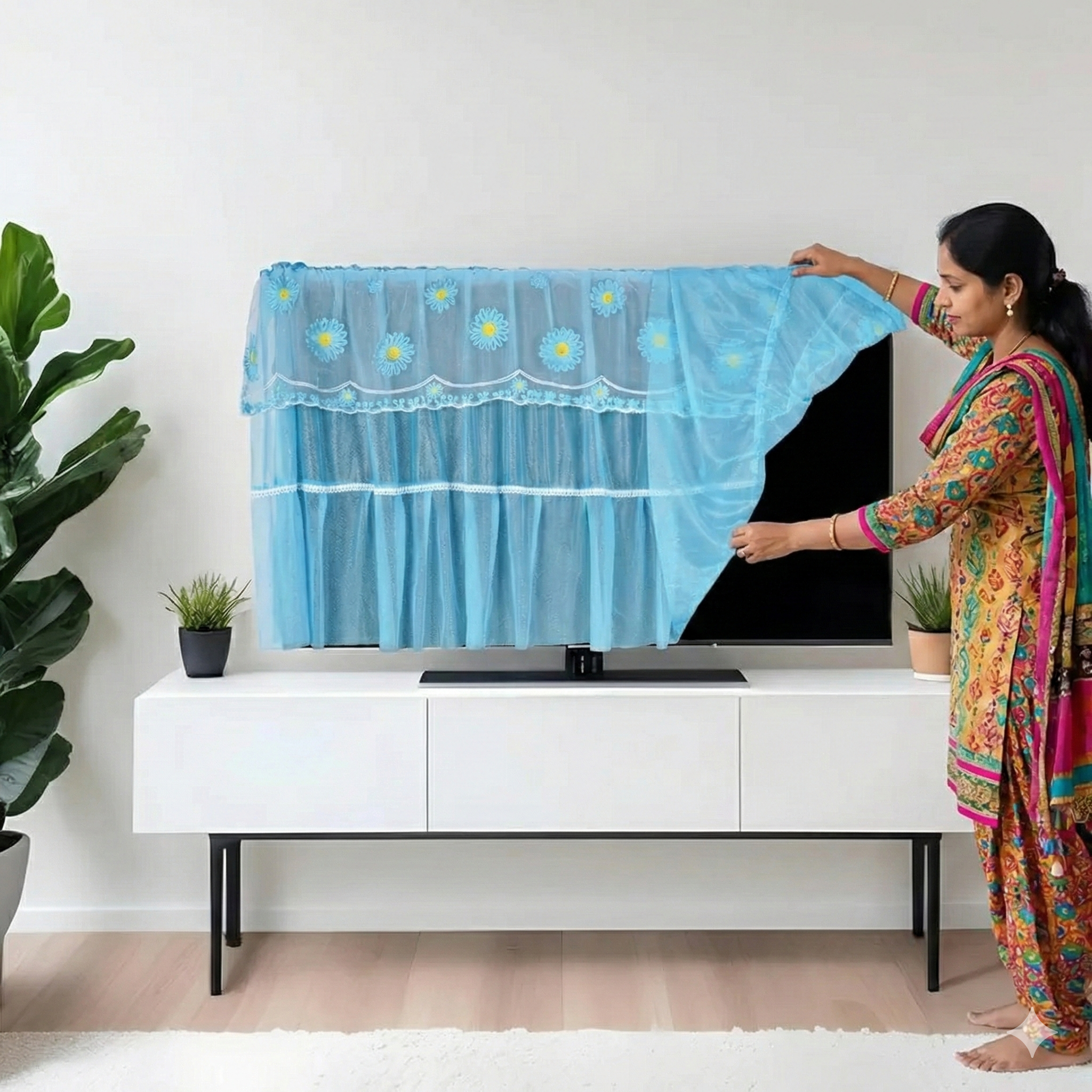 Dustproof Beautiful TV Cover