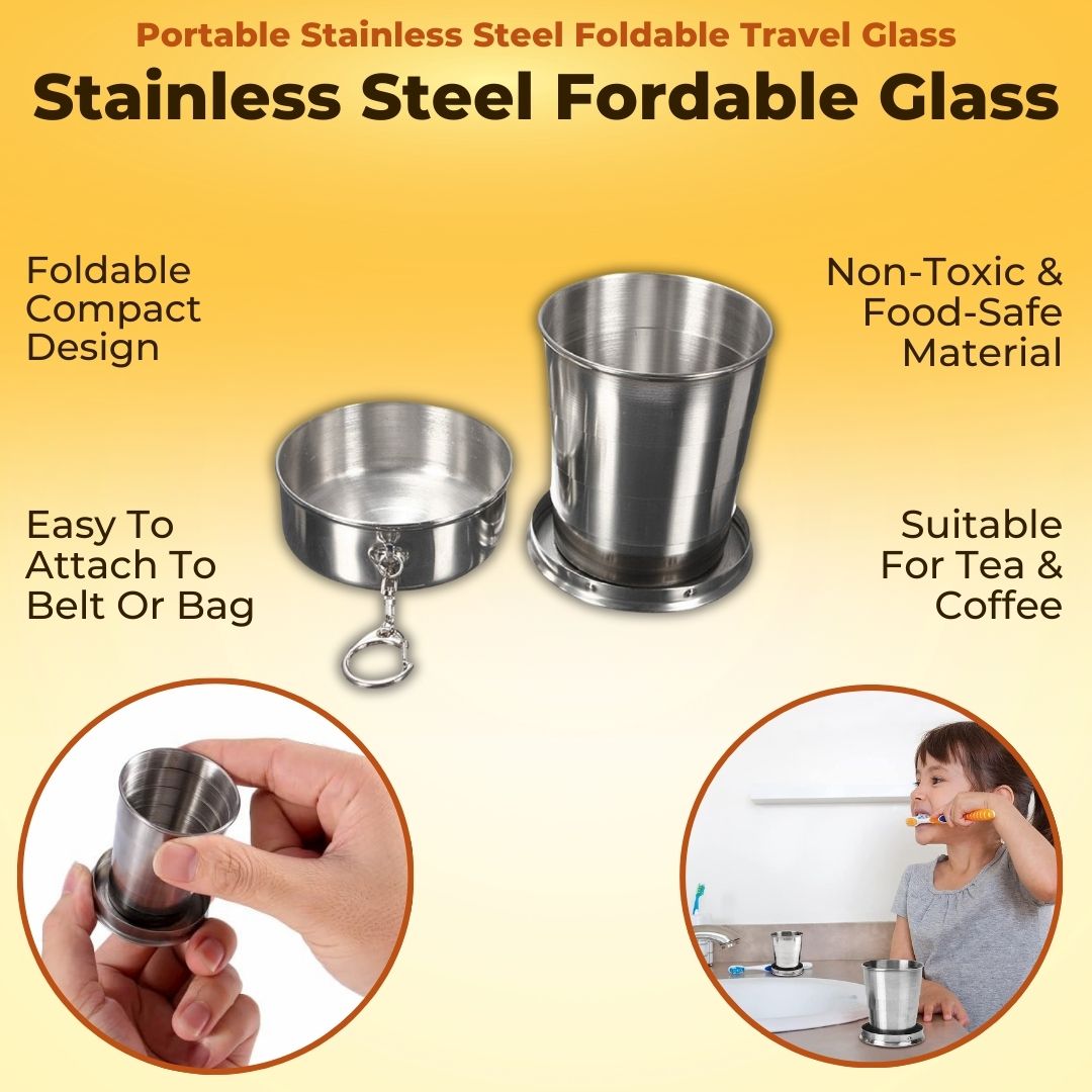 Stainless Steel Fordable Glass