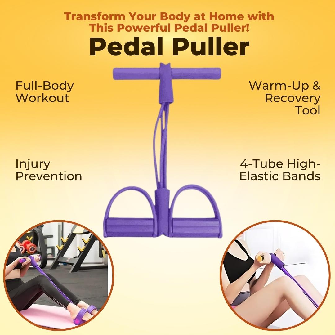 Pedal Puller Fitness Resistance Band : Get in shape by using this Just 15 Mins A Day With FREE 30 Day Fitness Guide