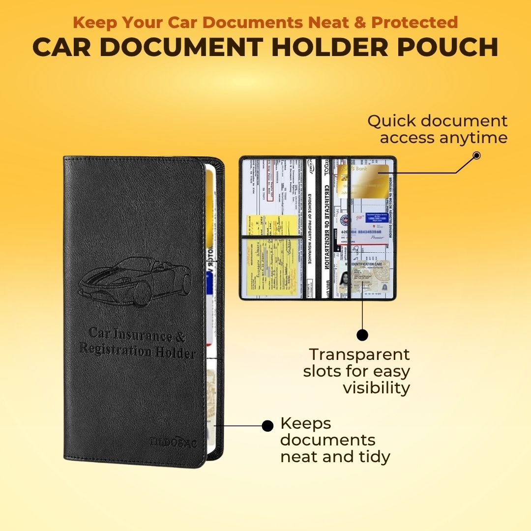 CAR DOCUMENT HOLDER POUCH