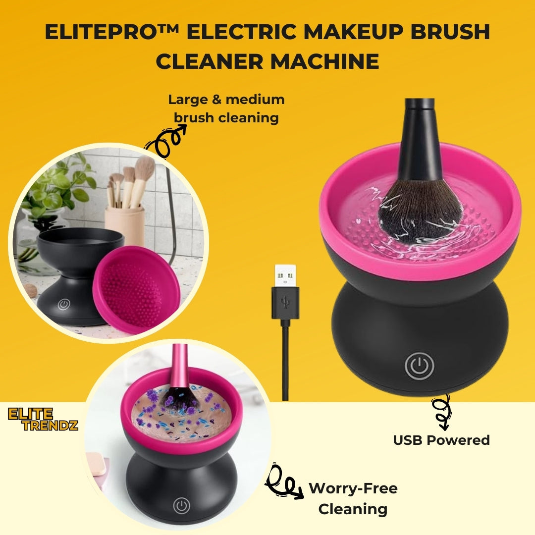 ELITEPRO™ Electric Makeup Brush Cleaner Machine