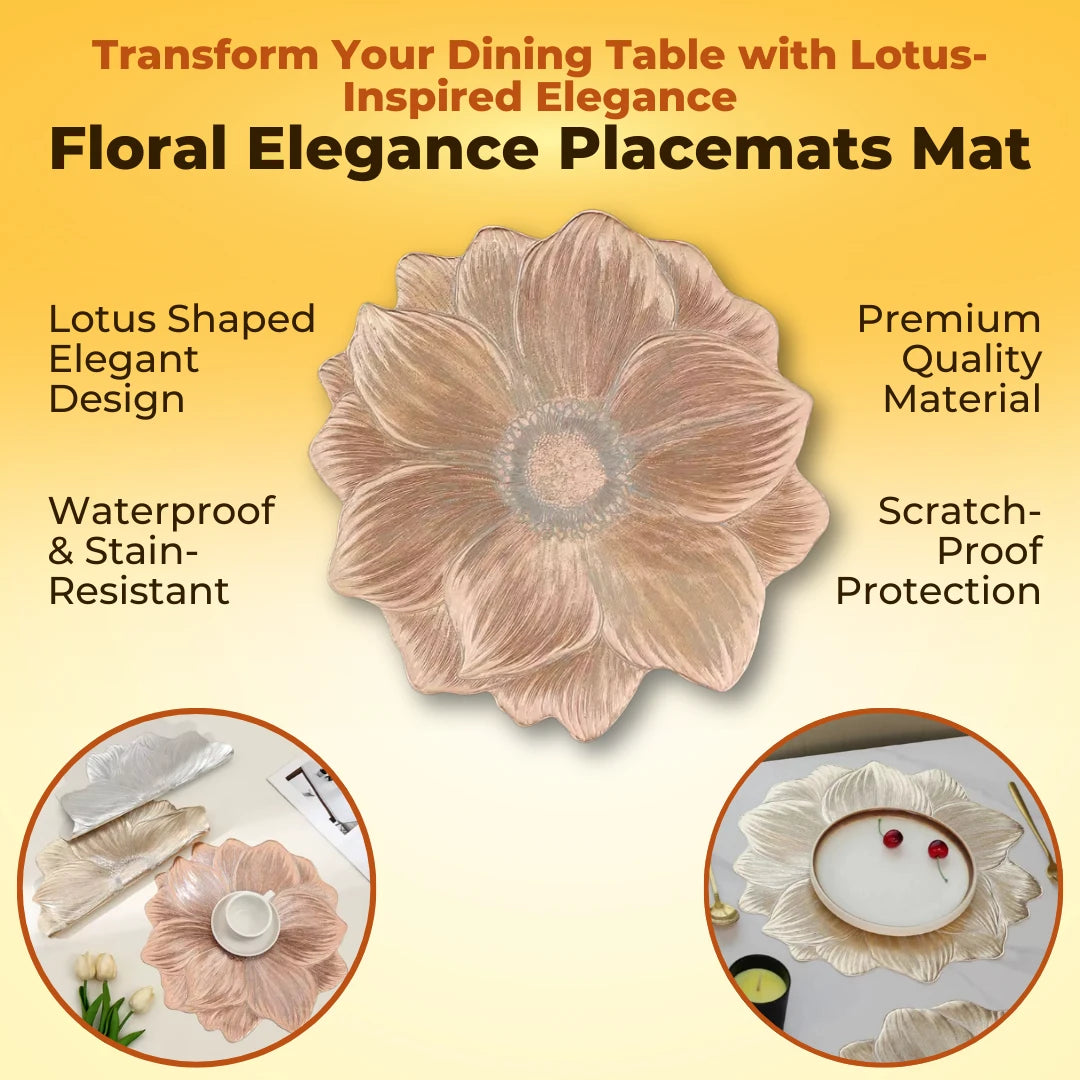 Floral Elegance Placemats Mat