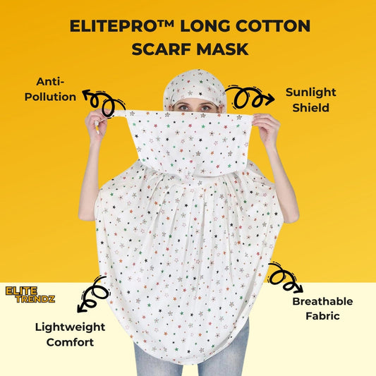 ELITEPRO™ LONG COTTON SCARF MASK