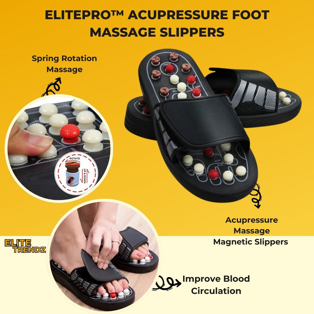 ELITEPRO™ Acupressure Foot Massage Slippers- 3 Month Warranty