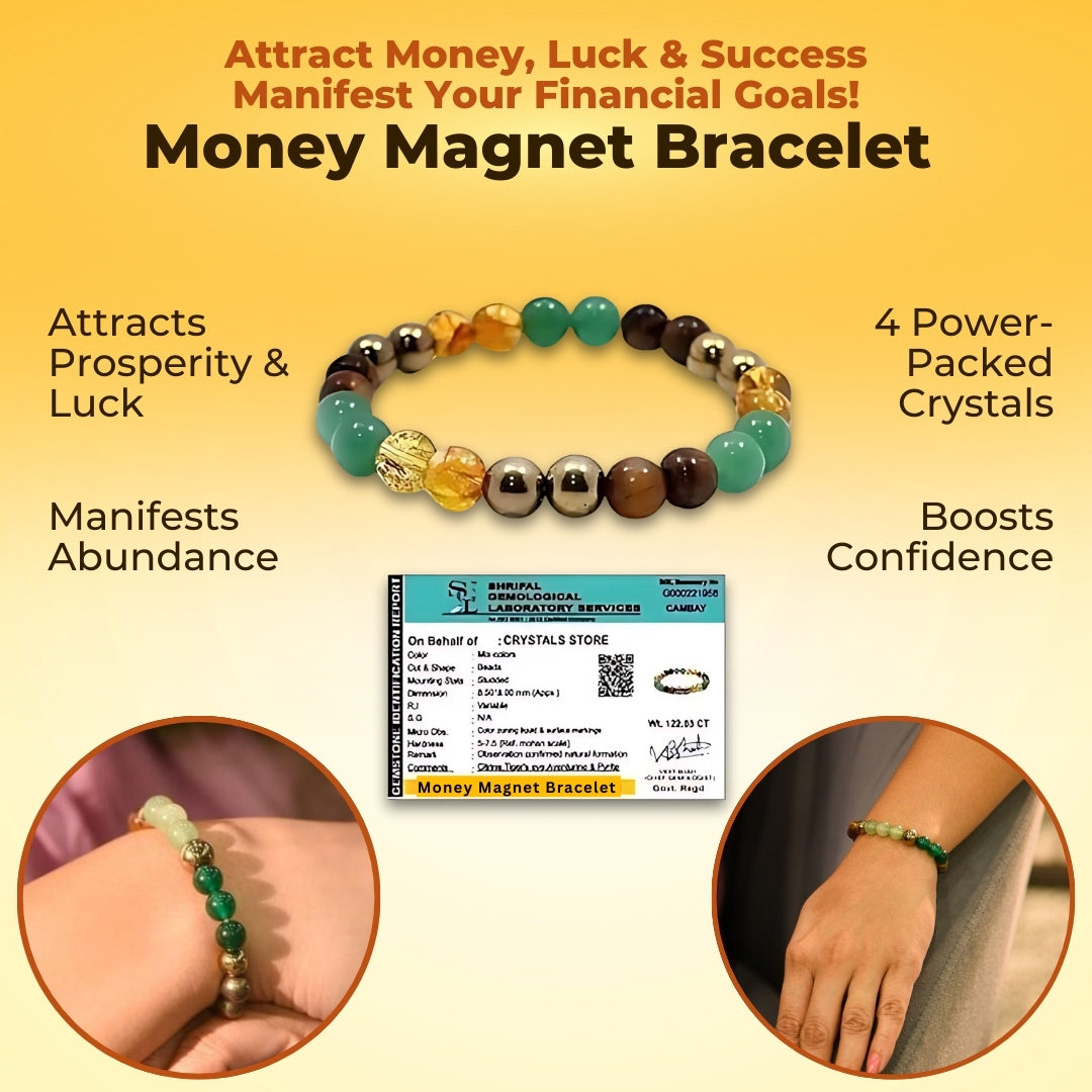 Money Magnet Pyrite Bracelet - Certified