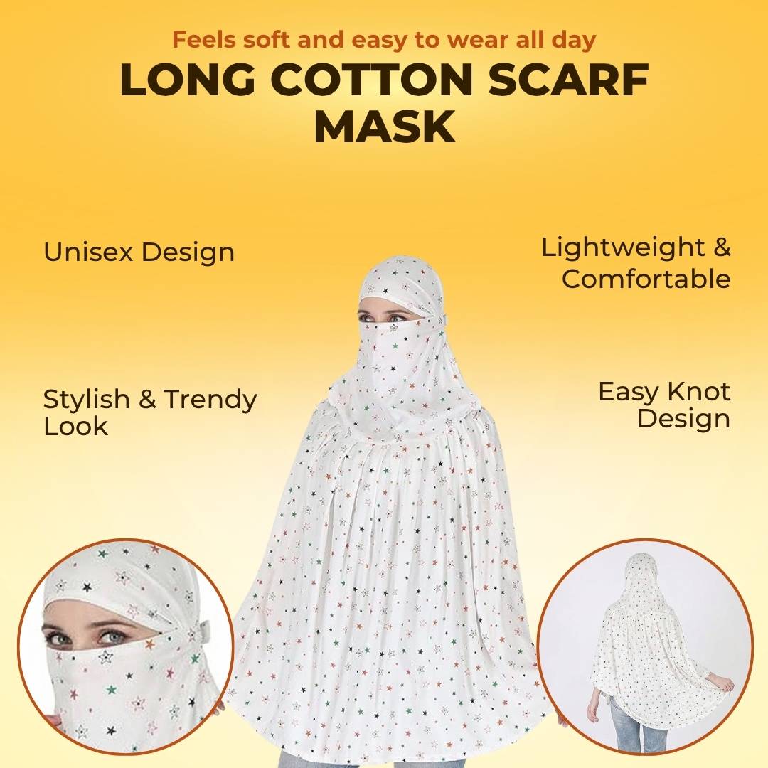 ELITEPRO™ LONG COTTON SCARF MASK