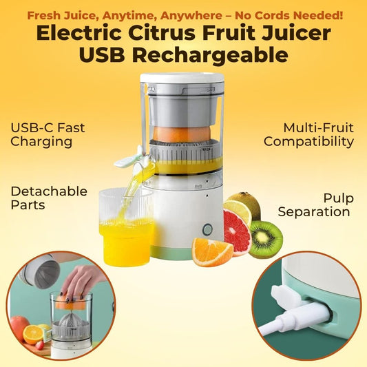 Electric Citrus Fruit Juicer - USB Rechargeable