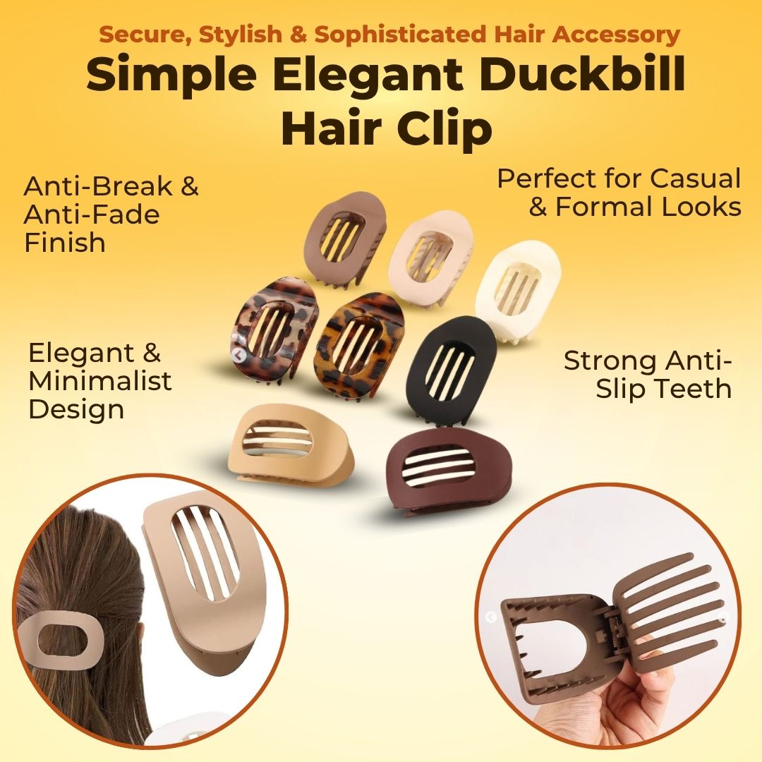 Simple Elegant Duckbill Hair Clip