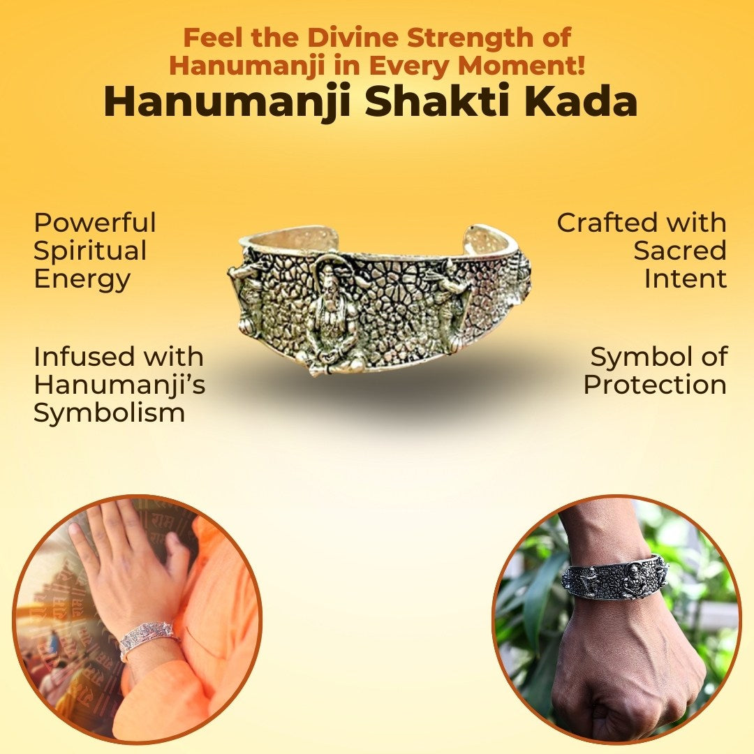 925 Sterling Silver Plated Original Bajrang Shakti Kada™  💪 🚩